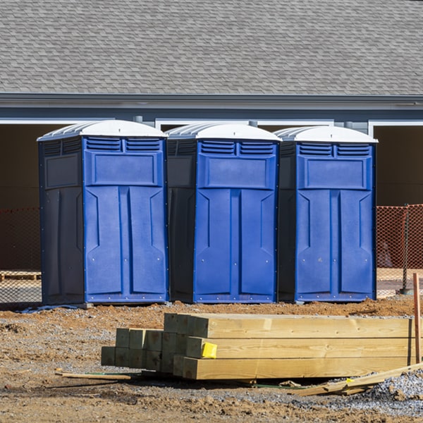 what is the expected delivery and pickup timeframe for the porta potties in Clinton LA